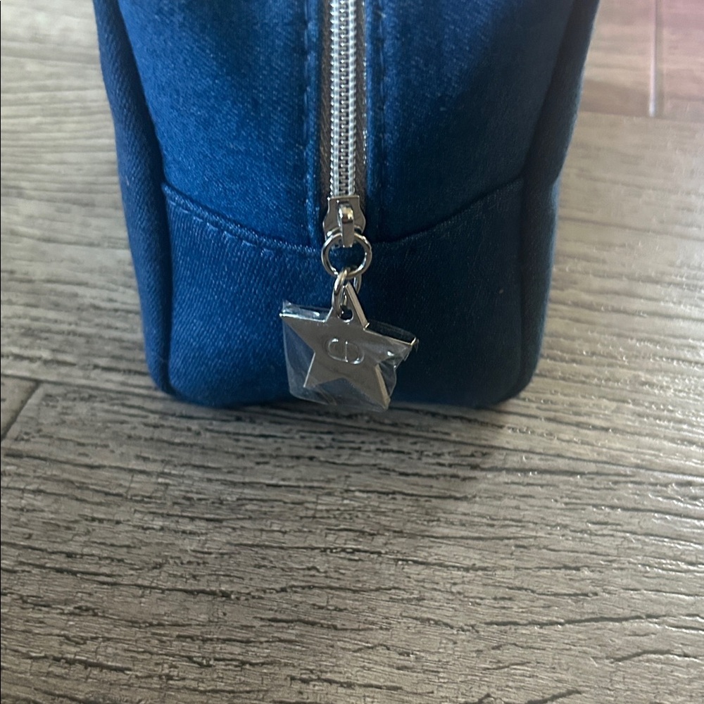 Dior Denim Blue Cosmetic Bag - Picture 7 of 14